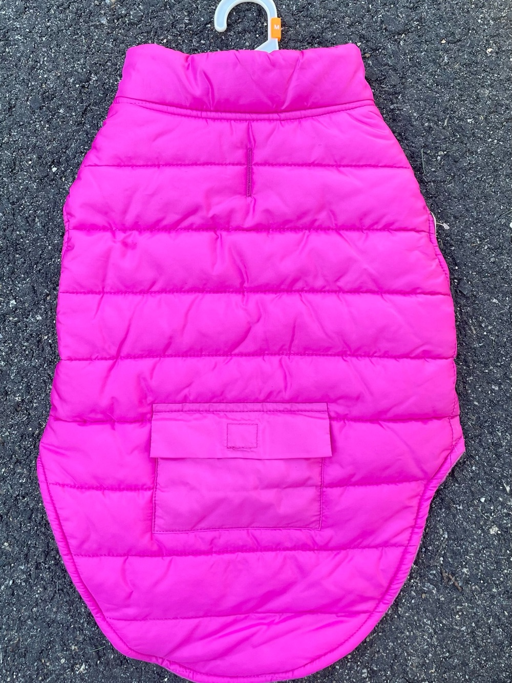 Top Paw Hot Pink Quilted Puffer Dog Coat with Back Pocket New